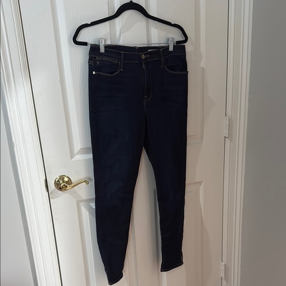 Women's frame le high skinny Jeans size 30 altered to a size 28 - Picture 1 of 6